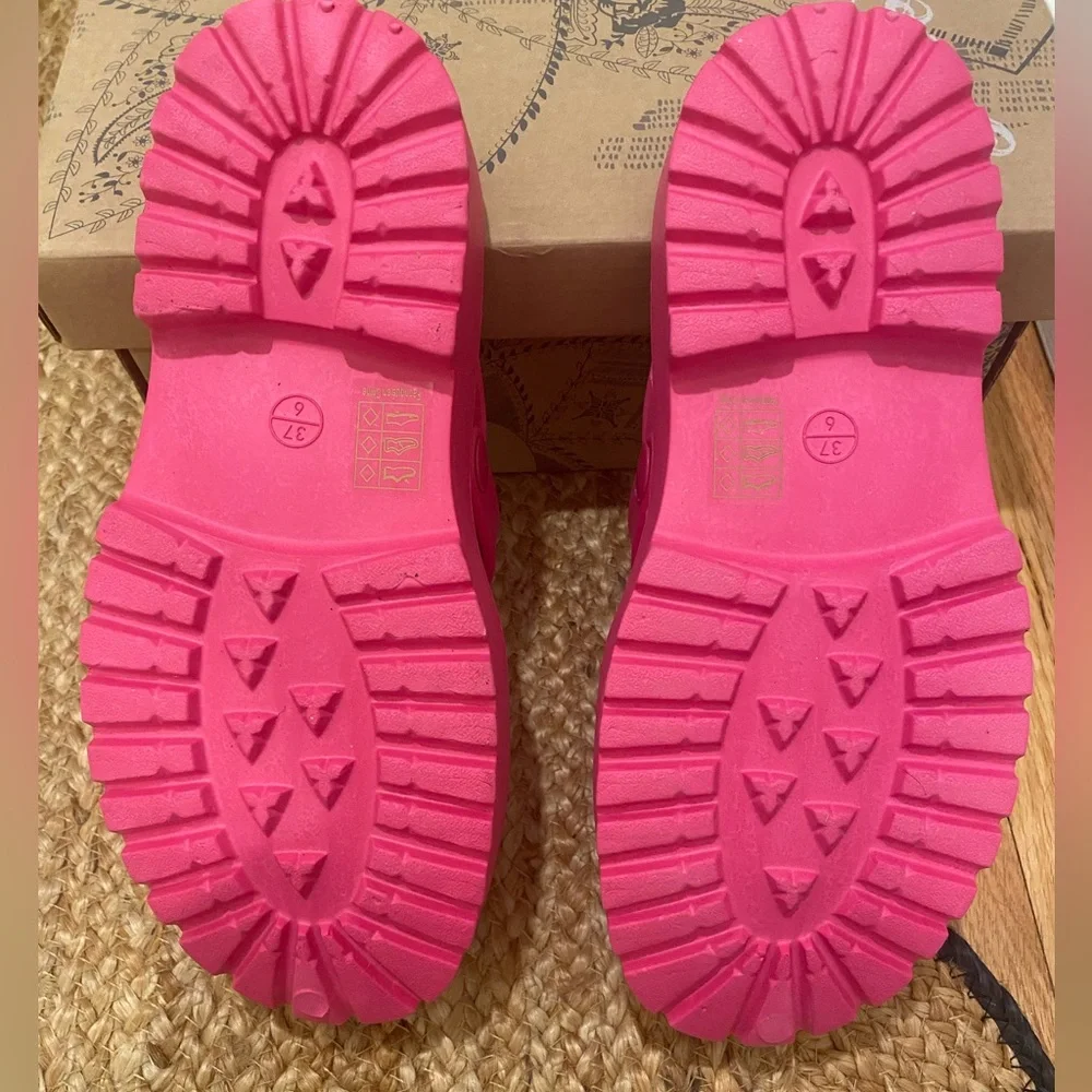 Free People Karlie Buckle Clogs in Pink Sz 6/37 - Picture 3 of 6